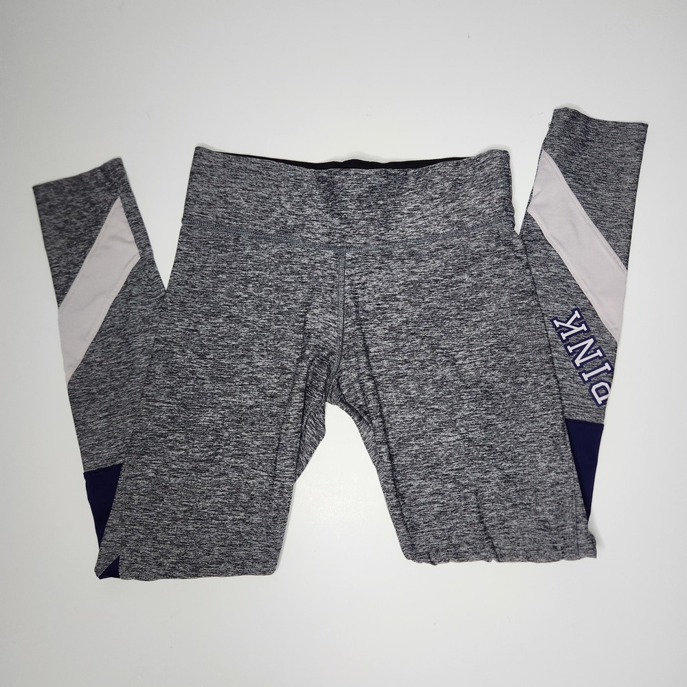 Pink Victorias Secret Ultimate Leggings Gray‎ Space Dye Colorblock size Small